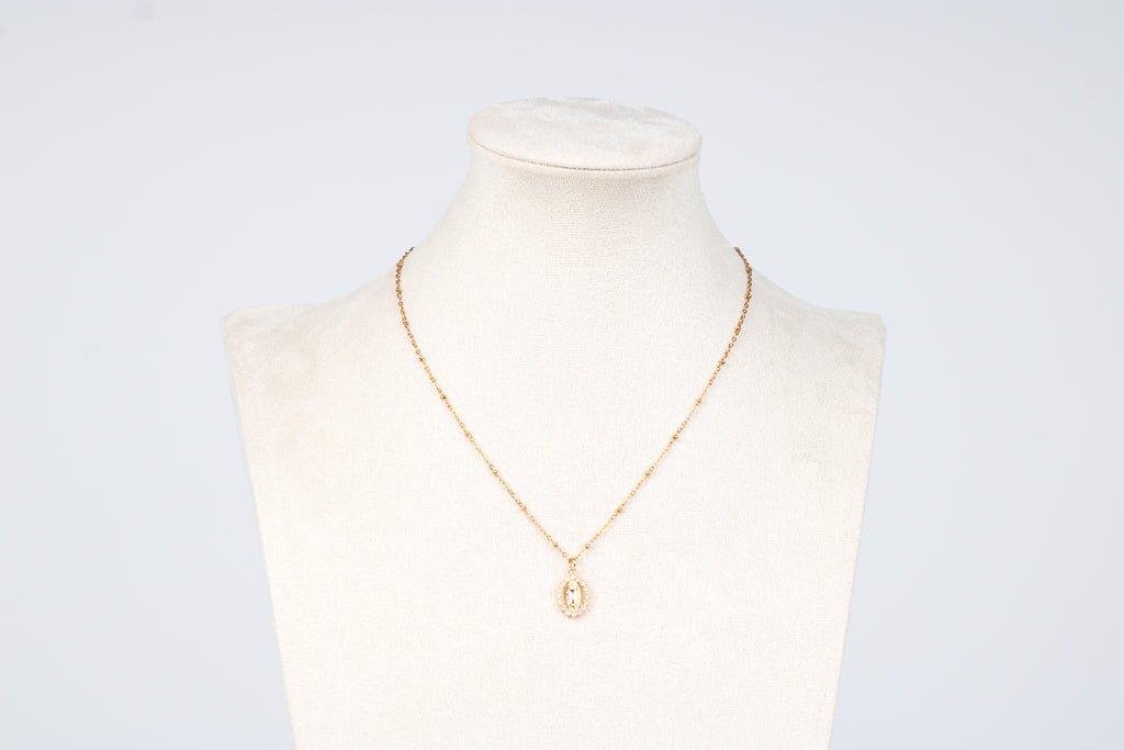 Jungfrau Maria Kette - Gold