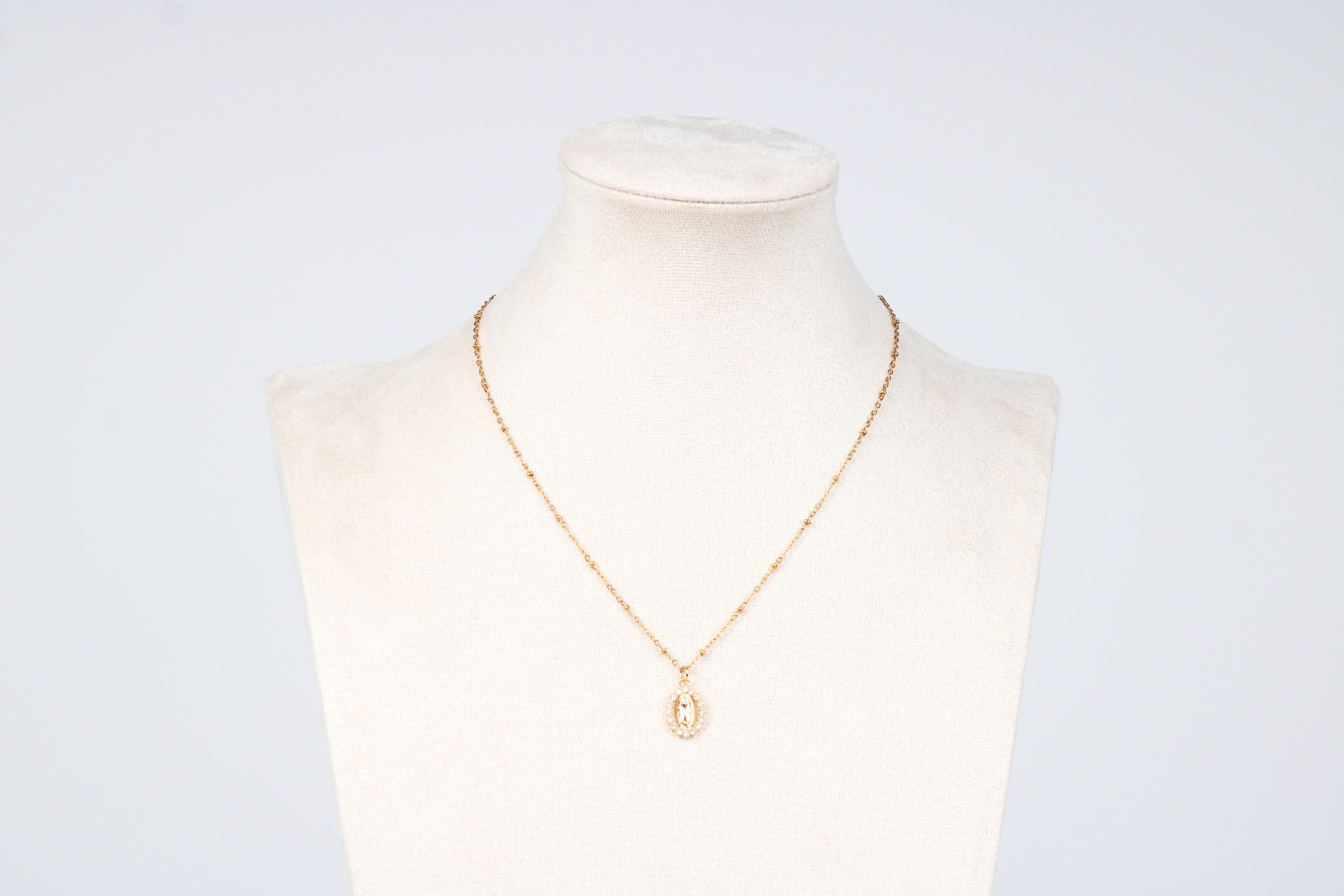 Jungfrau Maria Kette - Gold