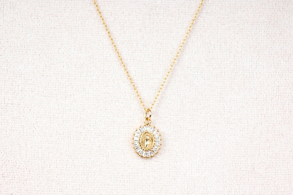 Jungfrau Maria Kette - Gold