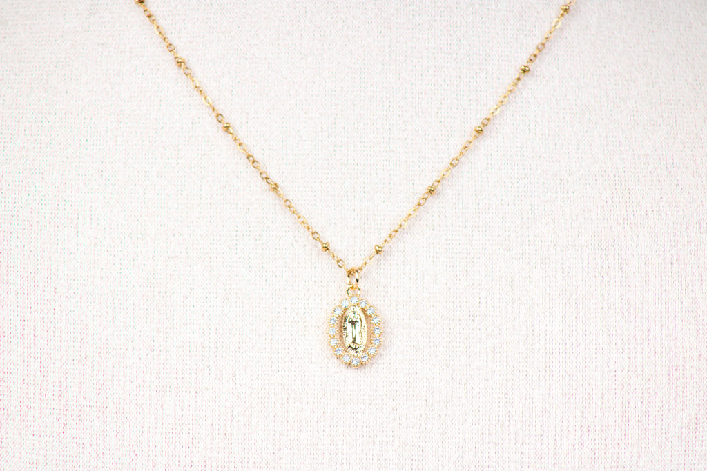 Jungfrau Maria Kette - Gold