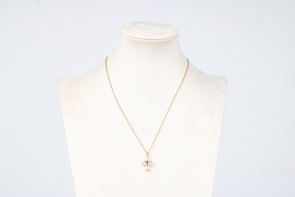 Kreuz Kette - Gold