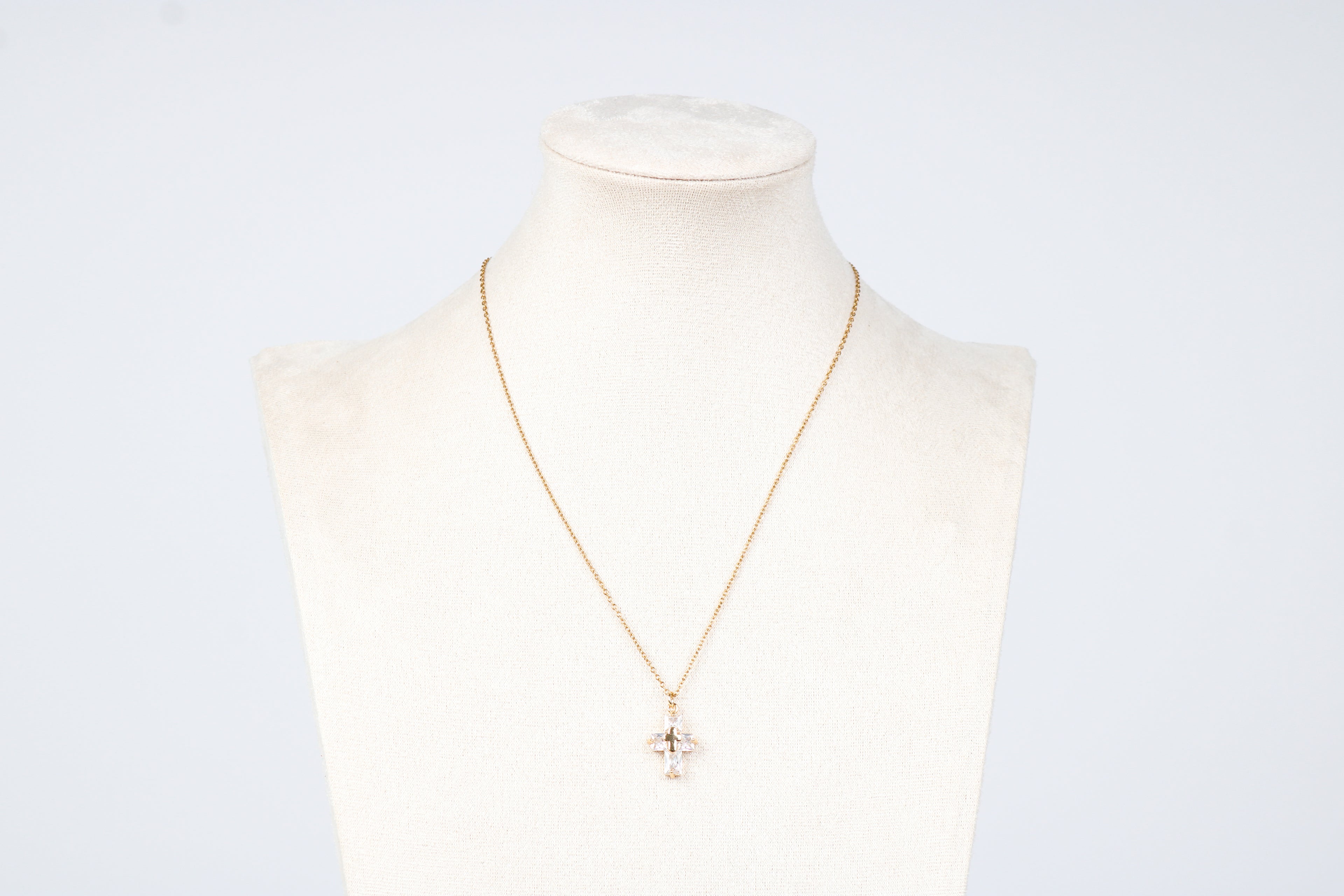 Kreuz Kette - Gold