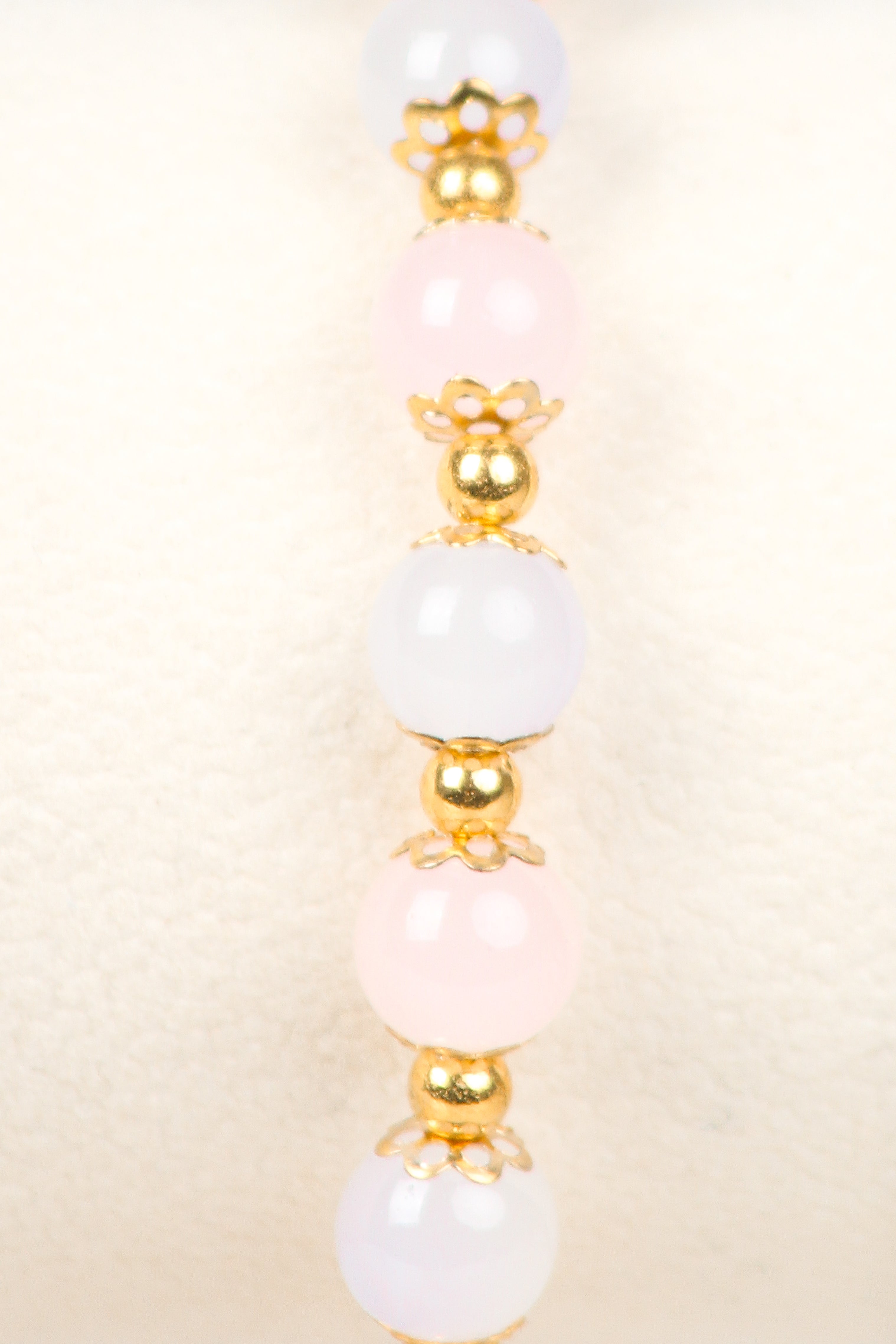 Armband - Lila Rosa / Gold